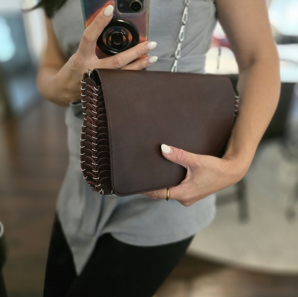 🌟Paco Rabanne Burgandy Chain Bag - Picture 14 of 14